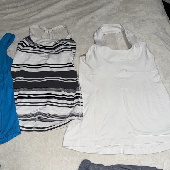 Lot of 6 Women's Lululemon Tops Tank Tops Racer Back Yoga Workout Size 6 - Picture 4 of 11